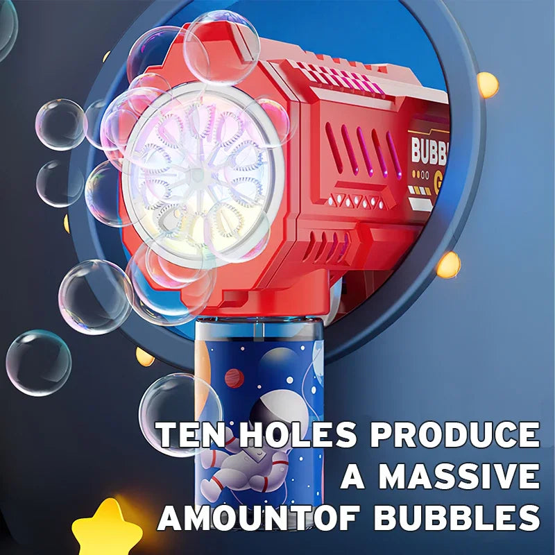 Automatic Bubble Gun Machine with Bubble Liquid for kids