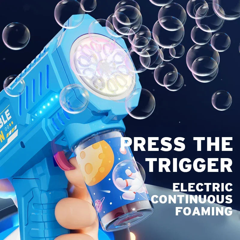 Automatic Bubble Gun Machine with Bubble Liquid for kids