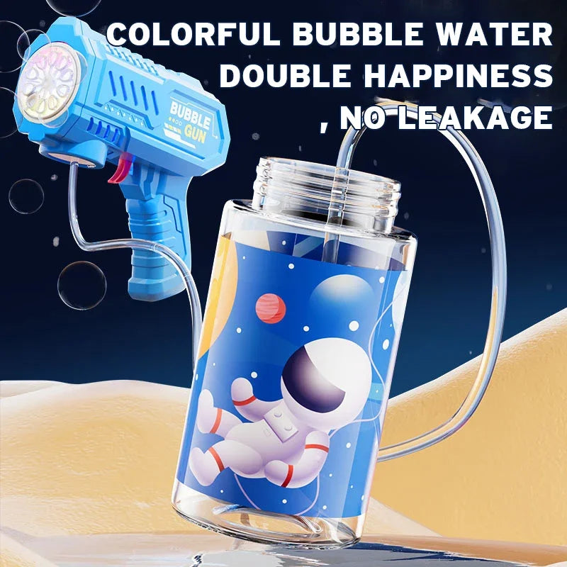 Automatic Bubble Gun Machine with Bubble Liquid for kids