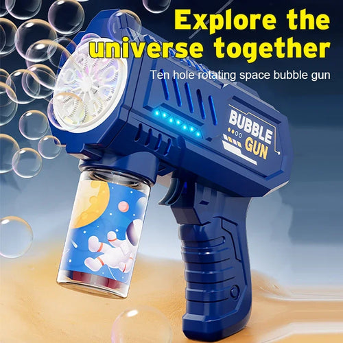 Automatic Bubble Gun Machine with Bubble Liquid for kids